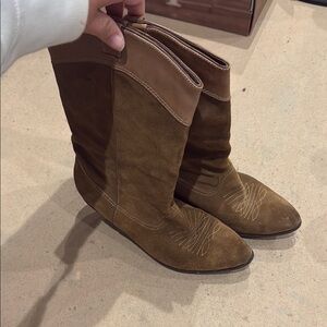 Reba Brown leather Women's Boots
